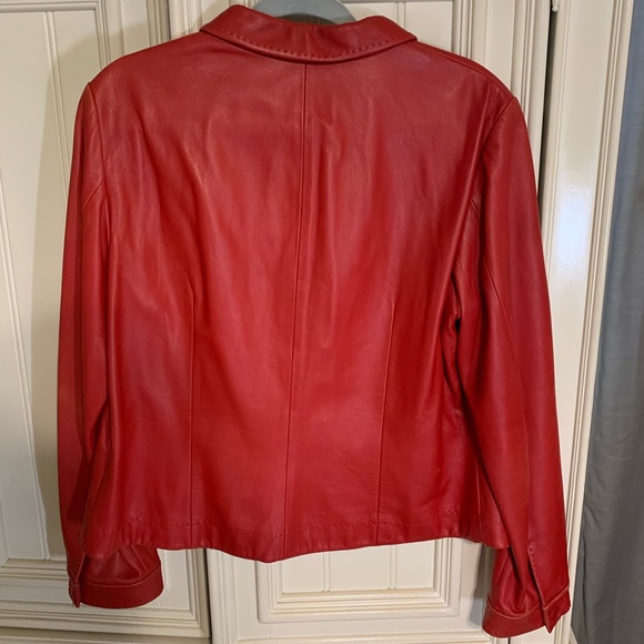 Women’s Worth leather jacket Red - Picture 4 of 5
